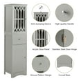 thumbnail image 4 of Jopath Tall Bathroom Cabinet, Freestanding Storage Cabinet with Drawer and Doors, Storage Cabinet with Adjustable Shelf for Bathroom, Bedroom Grey, 4 of 9