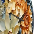 thumbnail image 3 of Designart "Peach Succulents Flowers peaceful Succulents" Floral Oversized Wall Clock, 3 of 5
