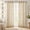 Beige+Gold .+ Polyester, variant on Fretwork Printed Grommet Top Window Curtain Panel - 1 Pc Panel, Decorative Drapery
