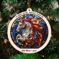 thumbnail image 3 of White Horse Stained Glass Suncatcher Ornament – Text Christmas 2025 Tree Decoration Gift for Family, Friends, Man & Woman, 3 of 6