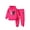 Hot Pink, variant on TiaoBug Kids Girls Hoodies Tracksuit Long Sleeve Sweatshirts with Jogger Sweatpants Set Hot Pink 5-6