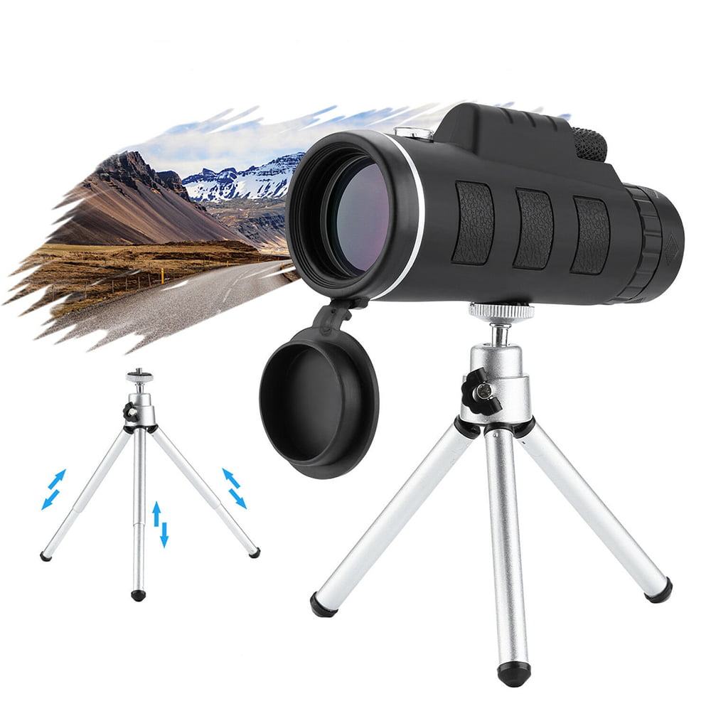 Clip For Universal Phone 50X60 Zoom Optical HD Lens Monocular Telescope Tripod 