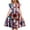 Multicolor-28, variant on Mitankcoo Girls 4th of July Dresses Fashion Print Short Sleeve Crew Neck A-Line Dress for Daily Casual