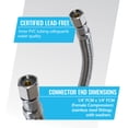 thumbnail image 5 of Certified Appliance Accessories Braided Stainless Steel PVC Ice Maker Connector with 1/4-In. Compression, 15 Ft., 5 of 6