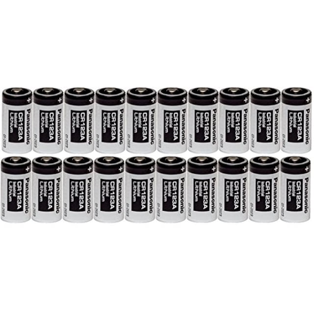 Panasonic 20 CR123A 123A Industrial 3V Lithium Batteries