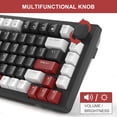 thumbnail image 4 of MageGee 75% Mechanical Gaming Keyboard, Compact Blue Backlit Wired Gaming Keyboards EVA Foam, Knob Control, 4 of 9