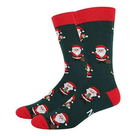 

Men s Christmas Santa Claus Casual Socks Letters Print Socking Xmas Socks