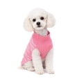 thumbnail image 1 of One Paw, Pink Ribbed Turtleneck Dog Sweater, Warm and Cozy, Multiple Sizes, for Dogs, 1 of 7
