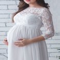 thumbnail image 4 of Robe de Maternité en Dentelle pour Femmes Enceintes, Robe Maxi, Accessoires de Photographie, Fête, Mariage, 4 of 6