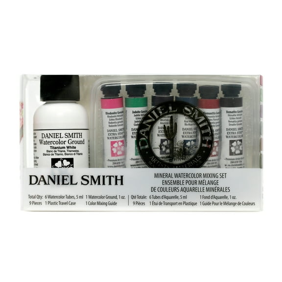 Daniel Smith Extra-Fine Watercolor Introductory Set, Mineral Mixing, 9-Pieces