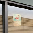 thumbnail image 3 of Flamingo on Beach Starfish Retro Home Business Office Sign, 3 of 4