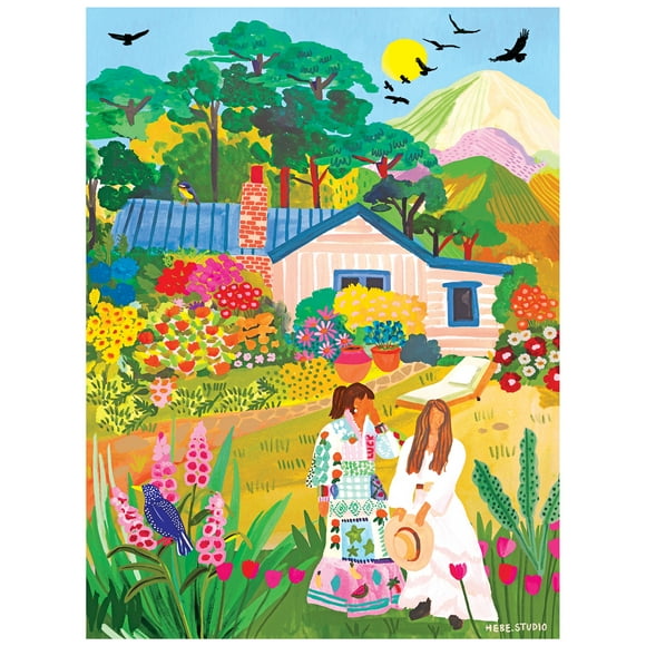 RoseArt - Illustrations modernes 300 pièces - dans le jardin- Puzzle emboîtable pour adulte