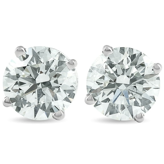 Pompeii 2 Ct Platinum Diamond Screw Back Studs (H,SI)