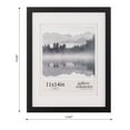 thumbnail image 6 of Gallery Solutions 11"x14" Picture Frame  - Wall Tabletop Display for 8"x10" Photos - Black, 6 of 10