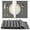 Dark Gray, variant on Cterwk 2 Pack Plastic Place Mat Washable Table Mat Non-Slip Place Mats for Dining Table, 12" x 18"