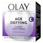 Olay Age Defying Classic Night Cream, Face Moisturizer 3.4 Oz