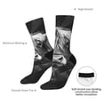 thumbnail image 4 of Pofeuu Geometric Bull Design Print Crew Socks, Adult Running Hiking Socks for Youth and Adult, 4 of 6