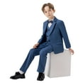 thumbnail image 4 of Hiijoy Big Boys Formal Suit Blazer Waistcoat Trousers Bow Tie 4Pcs Set, Sizes 8-9Y, 4 of 6