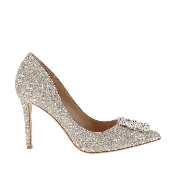 Badgley Mischka Women's Cher in Champagne, 7.5 US