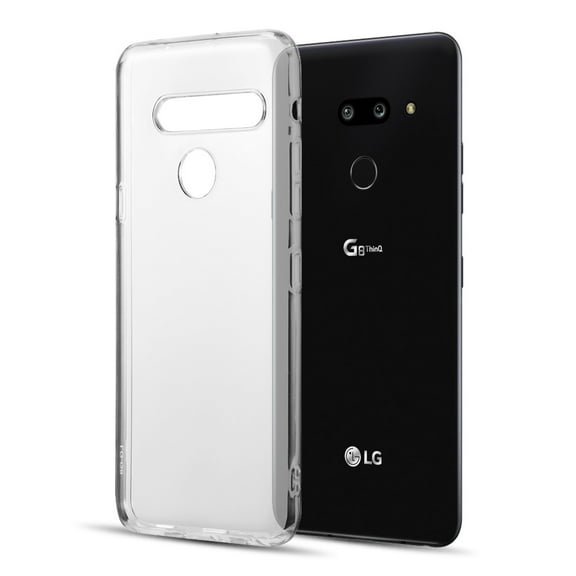 LG V50 ThinQ Phone Clear Case Hybrid [Drop Cushion] Soft PC Flexible Silicone Gel TPU Gummy Candy Bumper Slim Thin Protective Armor Case [Anti Scratch] Back Transparent Cover for LG V50 Thinq