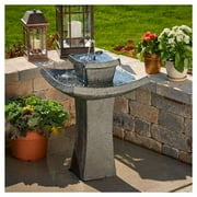 Smart Solar 34252RM1 Mahayana 2-Tier Solar-on-Demand Fountain, Iron