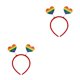 thumbnail image 3 of Minnieouse Headband Photo Props Spring Universal Headwear Maquillaje Fiesta de disfraces Decoración de Halloween LOVE IS heart AMOR ES AMOR corazón 2Conjunto, 3 of 6