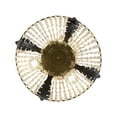 thumbnail image 5 of Meyda Tiffany 130636 Chrisanne 3 Light 16" Wide Semi-Flush Bowl Ceiling Fixture - Black, 5 of 7