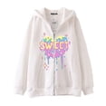 thumbnail image 2 of Sudadera con capucha con cremallera y estampado dulce en forma de corazón Harajuku Y2k gótica de hip-hop oscuro para hombres y mujeres, chaqueta Harajuku, sudadera, 2 of 4