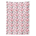 thumbnail image 2 of Valentines Tablecloth, Doodle Style Hearts with Different Designs Romantic Inspirations for Art, Rectangle Satin Table Cover Accent for Dining Room and Kitchen, 60" X 84", Black Red Pink, by Ambesonne, 2 of 2