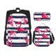 thumbnail image 1 of Easygdp Pink Flamingos Mochila para Niños y Niñas con Set de Caja de Almuerzo y Estuche para Lápices 3 en 1, Mochila Escolar Estampada para Adolescentes, 1 of 7