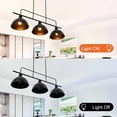 thumbnail image 3 of KPIBEST 43" 3-Light Modern Industrial Kitchen Island Light, Linear Living   Room Pendant, Metal Black Finish, 3 of 9