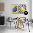 thumbnail image 3 of Stupell Industries Bold Blue & Yellow Lemons Food & Beverage Painting Wrapped Canvas Canvas Art Print Wall Art, 16 x 20, Set of 2, 3 of 7