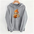 thumbnail image 5 of Ynynloco Women's Halloween Graphic Ghost Hooded Sweatshirt Fall Long Sleeve Pullover Casual Tops with Pocket, 5 of 5