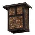thumbnail image 5 of Meyda 89802 6.5 in. Square Hyde Park T Mission Wall Sconce - Craftsman Brown, 5 of 6
