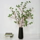 thumbnail image 4 of 3 piezas 34 '' Ramas verdes de eucalipto artificial Ramas de Ficus artificiales Aerosol de hojas Ramas de eucalipto de imitación Banyan Ficus Twig Plants para boda en casa, 4 of 5