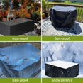 thumbnail image 4 of Funda para muebles - Funda para muebles de exterior - Funda cuadrada para mesa de comedor y sillas de exterior - Fundas impermeables para muebles de exterior, 4 of 6