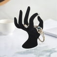 thumbnail image 4 of Hand Model Jewelry Display Holder Bracelet s Necklace Stand Organizer Holder Black Velvet, 4 of 8