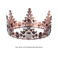 thumbnail image 3 of EeaseCA 1PC Large Crown Retro Baroque Crown Rhinestone Crown Hair Accessories for Wedding Party, 3 of 8