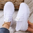 thumbnail image 7 of TIREOW Women’s Fashion Athletic Running Slip-on Sneakers - Breathable Mesh Lace - Up Shoes with White Soft Sole and Stylish Accents​ Tennis Sneakers, 7 of 7
