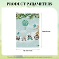 thumbnail image 4 of Picia Animals Riding Across The Sky Microfiber Golf Towel (24" X 16") with Carabiner Clip, Waffle Pattern Hook - Golf Accessories and Gifts, Father's Day, Christmas, Birthday Gift, 4 of 8