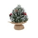 thumbnail image 1 of Mini Árbol De Navidad Árbol De Navidad De Mesa Con Nieve Y Base De Madera Árbol De Navidad Con Bayas Rojas Para La Decoración Del Hogar En La Fiesta De Navidad, 1 of 3