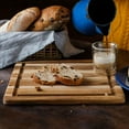 thumbnail image 2 of TeakHaus Edge Grain Cutting/Serving Board + Juice Canal (Square) | 11.75 x 11.75 x 0.5, 2 of 5