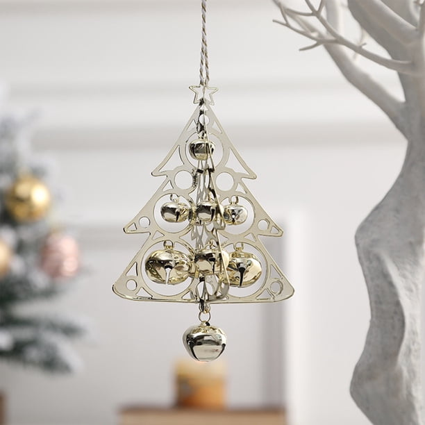 Adornos navideños, adornos navideños, regalos navideños, campanas para árbol de Navidad, decoraciones navideñas colgantes, decoración de escenas, carillones de viento, baratijas, campanas, decoracione