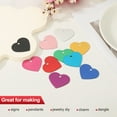 thumbnail image 5 of Uxcell Metal Heart Stamping Blanks Tags Blank Tag with Hole for Engraving Black, 5 of 7