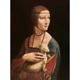 thumbnail image 2 of da Vinci, Leonardo 15x18 White Modern Wood Framed Museum Art Print Titled - La dama con l ermellino, 2 of 4