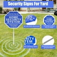 thumbnail image 2 of Protected By Home Security System Signs for Yard - 10" x 28" Police Dispatch Connected Warning Sign with Ground Stake - Rust Free Aluminum Composite - UV Protected, 2 of 7