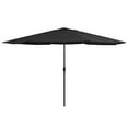 thumbnail image 3 of vidaXL Garden Parasol Azure Blue 100% polyester, metal Large Collapsible, 3 of 40