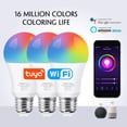 thumbnail image 2 of 18W Tuya E27 bombilla de luces Led RGB CW WW Wifi lámpara Led Alexa bombilla inteligente Compatible con el Asistente de Google para decoración inteligente del hogar Tan Jianjun unisex, 2 of 2