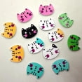 thumbnail image 4 of 100pcs Mezcló El Color Forma De Impresión De Botones De, 4 of 9