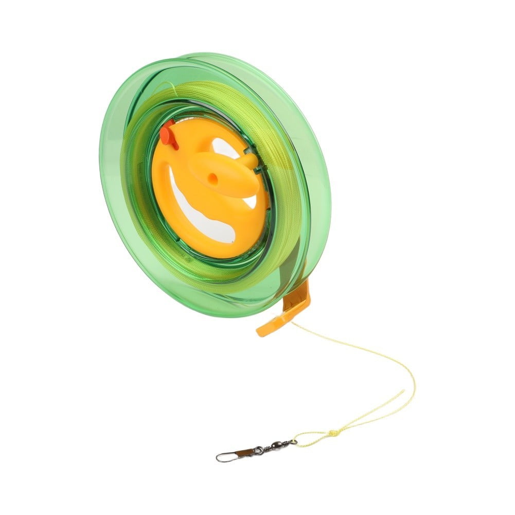 Fishing Hand Reel Spool with Foldable Handle and Line Guide for Saltwater Boat Rock Fishing Green 18cm 202g